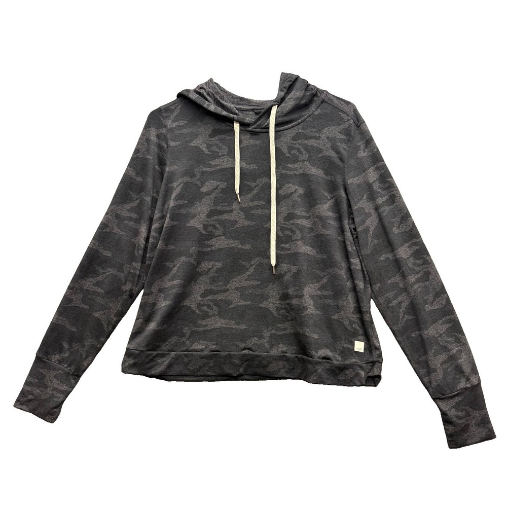 Vuori Halo Essential Hoodie Womens Medium Grey Camo DreamKnit VW226